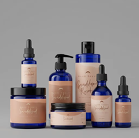 Autocollants personnalisés imperméables en cuivre de luxe pour bouteilles, pots et parfums cosmétiques, pour soins de la peau, maquillage et huiles essentielles