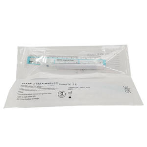 0.5-1mm single Tip <b>Purple</b> Ink Disposable Skin Marker Sterile Surgical Skin Marker <b>Pen</b> with Ruler Erasable Marking <b>Pen</b> for Medica - Product Image 1