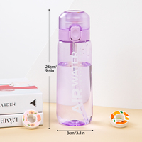 Fabricant de gobelets d'eau de sport étanches Anneaux en plastique 750ml Parfum air Saveur Dosettes Bouteille d'eau