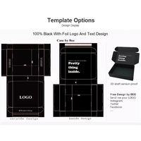 Cajas de envío de cartón corrugado negro personalizadas ecológicas Embalaje de papel de impresión en color de laminación mate