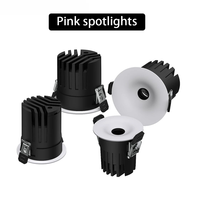 Foco LED moderno para interiores PULUOTI, diseño elegante con pequeño cuerpo de aluminio con orificio de 55MM y 8W, carcasa antideslumbrante integrada