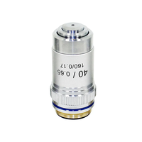Objectif de microscope SCIEDU 4X 10X 20X 40X 100X Plan achromatique correcté à l'infini pour laboratoire biologique Inspection industrielle