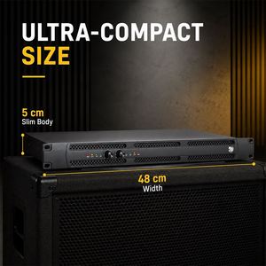 Amplificatore di Potenza Digitale a 2 Canali DK2600 2x600W 8-Ohm 1U Rack Mount Pro Audio con PFC Attivo per Live Sound, Palco, Club, DJ - Product Image 4