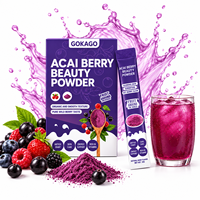 Poudre d'açaï personnalisée pour les fabricants alimentaires développant de nouvelles lignes de produits de boissons et de collations aux saveurs de fruits OEM/ODM