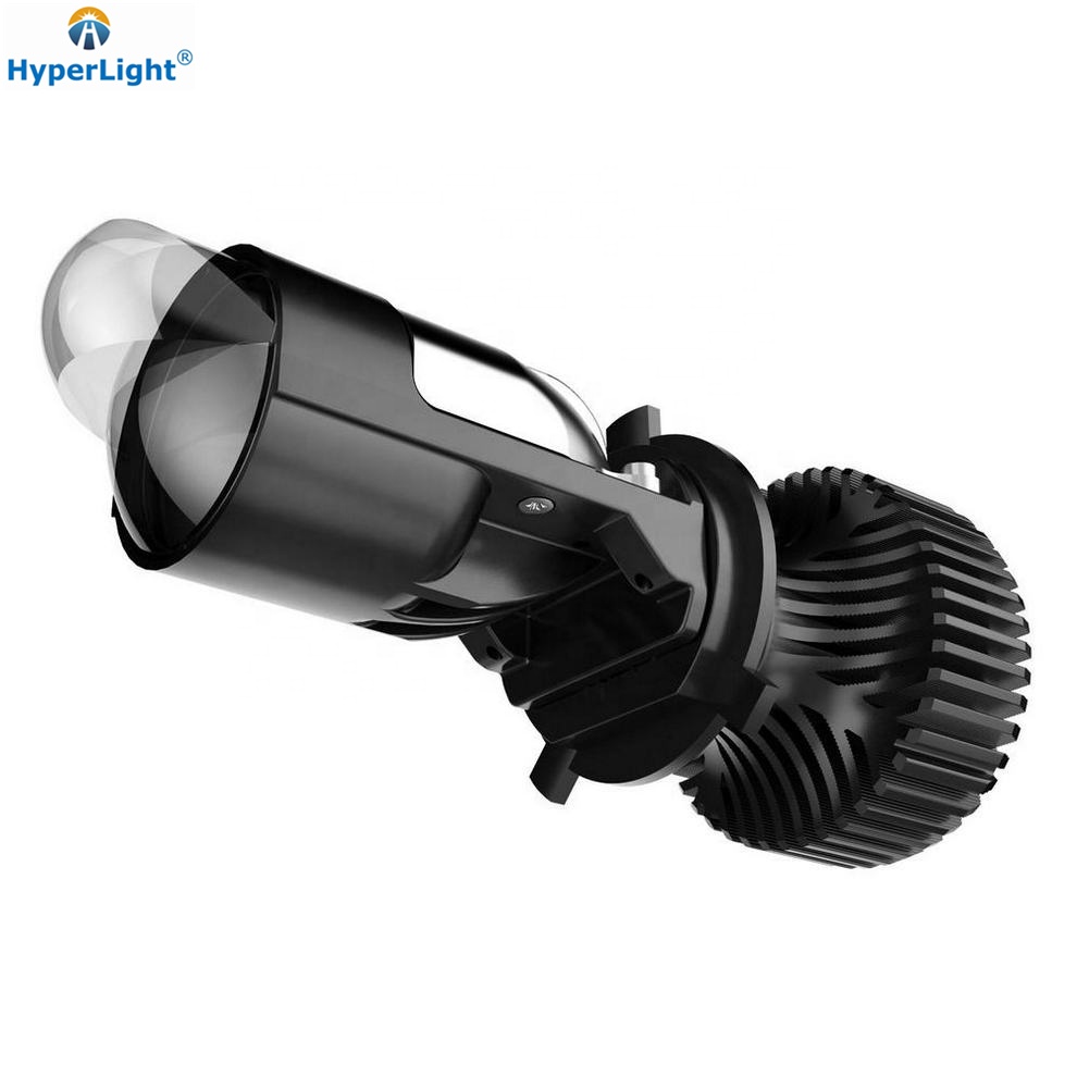 HyperLight NEW Update Car LED Projector H4 Mini Lens A82 LED headlight bulbs 36W hi low beam LED projector headlights