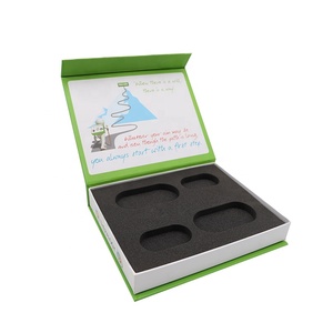 Caja rígida rectangular personalizada al por mayor con tapa abatible, reciclable, con logotipo personalizado. Contáctenos para soluciones de embalaje personalizadas. - Product Image 1