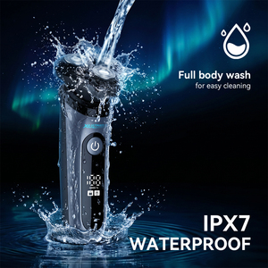 Rasoio Elettrico Rotante 3D Professionale <span class=keywords><strong>per</strong></span> Uomo, Impermeabile IPX7, Senza Fili, con Display LED - Product Image 4