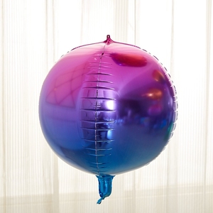 Venta al por mayor <span class=keywords><strong>disco</strong></span> globos de papel de aluminio de partido, ducha de bebé de gradación de 4D redondo globo de la hoja - Product Image 3