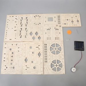 OKYN-Y2257Solar Powered Water Wheel <b>DIY</b> Assembly STEM Learning Toy <b>Kit</b> - Product Image 3