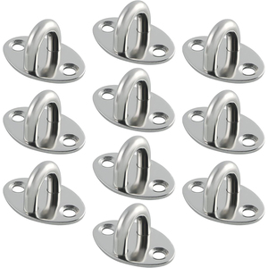Anillo de ojo ovalado de acero inoxidable SUS304, gancho en <span class=keywords><strong>U</strong></span> para techo, herrajes marinos, placa de ojo para barco, ganchos superiores en <span class=keywords><strong>U</strong></span> - Product Image 1