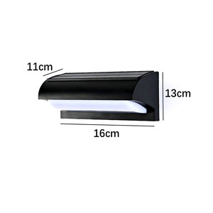 Lámpara de pared para exteriores con energía solar, 6W, impermeable, para jardín y porche, sin necesidad de cableado - Product Image 1