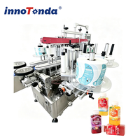 Machine d'étiquetage automatique à trois côtés en acier inoxydable 304 pour bouteilles carrées, applicateur d'étiquettes autocollantes multi-tensions