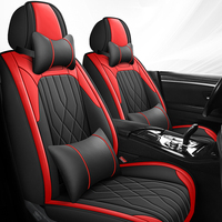 Housses de siège de voiture en cuir Nappa, ensemble complet, avec accessoires d'appui-tête, protection de sièges auto universelle de luxe, adaptée aux voitures 5 places