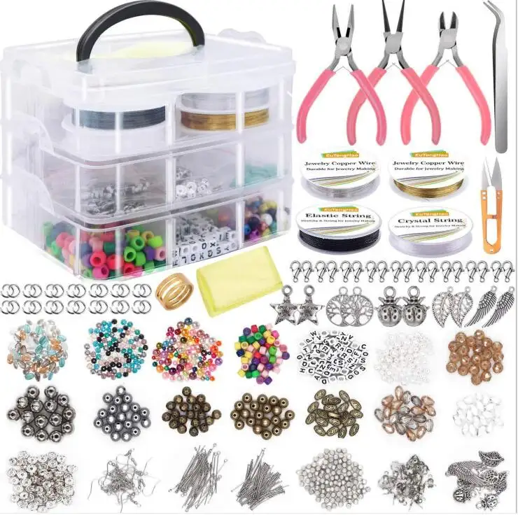 Sieraden Maken Kit Sieraden Maken Benodigdheden Voor Sieraden Ketting Oorbel Armband Maken Reparatie Volwassen Sieraden Maken Tool