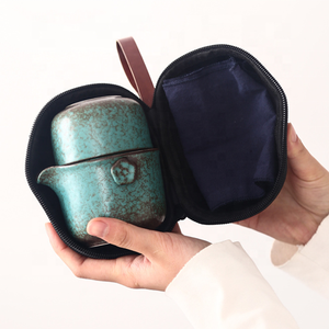 <span class=keywords><strong>Set</strong></span> da Tè da Viaggio in Ceramica Cinese Premium con Teiera e 2 Tazze, Borsa Portatile per il Trasporto - Product Image 1