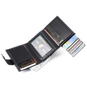 Tarjetero triple plegable de 7 pulgadas con RFID antirrobo y dispensador automático para tarjetas de crédito, uso diario - Product Image 1