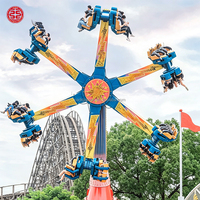 Manèges à sensations fortes de parc d'attractions en plein air de nouvelle conception, manèges Happy Hot Wheel à vendre