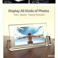 Support d'affichage de bureau double face en plexiglas A4/A5/A6, cadre photo en plastique acrylique pour la maison et le bureau
