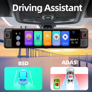 12inch cảm ứng xe DVR 4 kênh 360 ° Dash Cam ADAS BSD gương chiếu hậu máy ảnh Wifi Dash máy ảnh đảo ngược hình ảnh + bãi đậu xe giám sát - Product Image 3