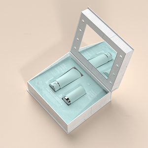 Boîte d'emballage cosmétique de luxe Boîte cadeau pour soins de la peau des femmes avec LED et miroir - Product Image 4