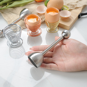 Extracteur de séparateur de coquille d'ouvreur de coupeur d'<span class=keywords><strong>oeuf</strong></span> d'acier inoxydable portatif pour les oeufs durs et mous - Product Image 4