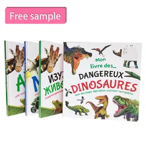 China Kind Printing Animal Set Kleur Tekening Kid Kinderen Custom Magic Flip Animatie Voor Kinderen Dinosaurus Kleurboek