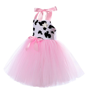 Kids <strong>Cowgirl</strong> Costume Set Bandana Cowboy Hat Party <strong>Dress</strong> for Easter Birthday Celebration - Product Image 2