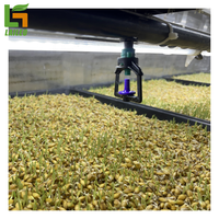 Ferme intelligente cultiver hydroponique système agricole vertical 40ft conteneur d'expédition serre ferme