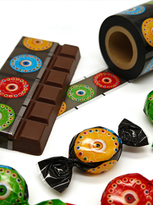 <span class=keywords><strong>Film</strong></span> en rouleau torsadé <span class=keywords><strong>pour</strong></span> emballage de bonbons en BOPP/CPP avec revêtement en aluminium à motif holographique <span class=keywords><strong>pour</strong></span> l'emballage automatique de chocolats et de bonbons - Product Image 3