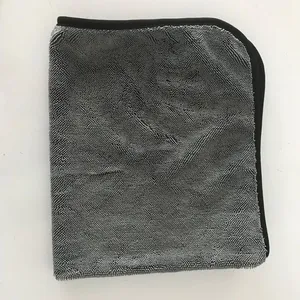 Toalla de microfibra torcida para coche, toalla de secado de polvo para coche, superabsorbente
