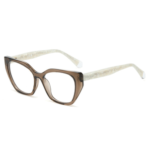 Gafas de Sol Cat <span class=keywords><strong>Eye</strong></span> Negras Clásicas de Moda 6354, Monturas Ópticas de TR90+Acetato para Mujer, Monturas de Gafas Graduadas al por Mayor - Product Image 3