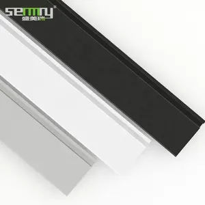 Led Lights Strip Kitchen Skirting Board Aluminum Corner Protector Black Metal Aluminum Skirting Board