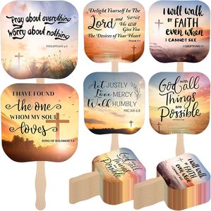<span class=keywords><strong>Abanicos</strong></span> de <span class=keywords><strong>Mano</strong></span> <span class=keywords><strong>Personalizados</strong></span> con Impresión y Forma para Iglesia Cristiana 2025, <span class=keywords><strong>Abanicos</strong></span> de Papel para Eventos Religiosos Cristianos - Product Image 3