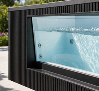 Piscine hors sol en fibre de verre DIY de 20 pieds, piscine compacte pour petit jardin, installation facile