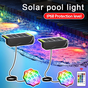 Ngoài trời Patio năng lượng mặt trời hồ bơi ánh sáng RGB thay đổi màu sắc ABS có thể sạc lại IP65 không thấm nước sân sau AO trang trí ánh sáng - Product Image 6