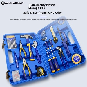 WEIDA – Kit d'outils d'électricien <span class=keywords><strong>en</strong></span> acier inoxydable 68 pièces, mallette rigide, garantie OEM 3 ans, pour appareils électroniques – Vente directe usine - Product Image 5