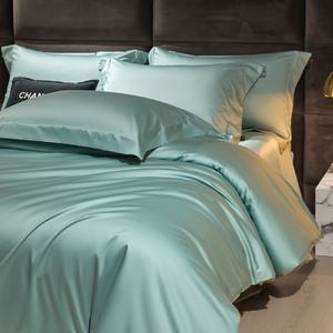 Ensemble de literie de luxe en coton égyptien de haute qualité, couleur unie, années <span class=keywords><strong>70</strong></span>, <span class=keywords><strong>drap</strong></span> de lit, ensemble de literie, taille Queen/King, lit double, produits d'hôtel, mariage - Product Image 3