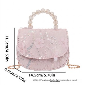 Nuevo Bolso Bandolera de PU con Diseño de Dibujos Animados, Semirredondo, con Lentejuelas, para Niñas, con Luz LED, DIY, para Cambiar el Hombro - Product Image 5