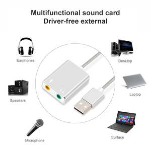 Thẻ Âm Thanh USB Gắn Ngoài Tai Nghe Âm Thanh Nổi 3D Bộ Chuyển Đổi Âm Thanh USB Ổ Đĩa Mới Tốc Độ Cao Miễn Phí Cho Mac OS Windows - Product Image 6