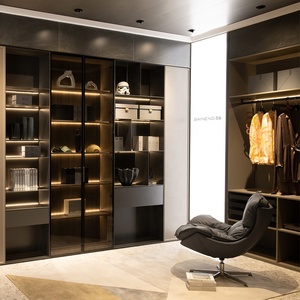 BAINENG Modern Luxury Living Room Luxury <strong>Insert</strong> <strong>Wardrobe</strong> with Stainless Steel - Product Image 1