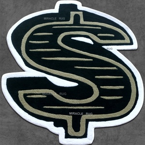 Alfombra y tapete hechos a mano para sala de estar con diseño de billete de 100 dólares, alfombra primaria personalizada de 1 rollo, alfombra tufting - Product Image 2