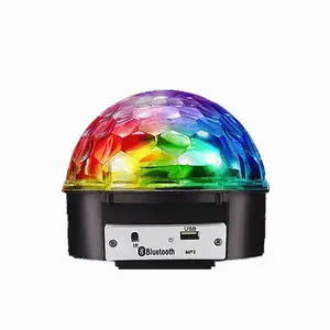 JK106 Lampu Bola Ajaib Led MP3 RGB Pesta, Lampu Bola Ajaib dengan Speaker Bluetooth