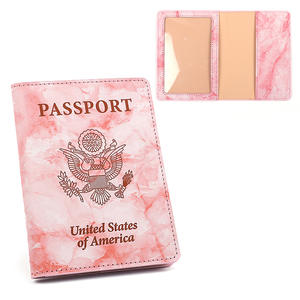2023 abd pasaport cüzdanı kapak Combo PU deri kart tutucu s erkekler ve kadınlar için aşı ile kart tutucu doğrudan amerika'dan - Product Image 1