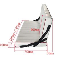 Sofá Cama en Forma de L para Autocaravana, Asiento con Colchón de Cuero PVC Impermeable, Cama Modificada para RV, Color Personalizable para Conversión de Autocaravana