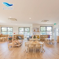 Ensemble de meubles Montessori pour maternelle, bureau et chaise en bois pour tout-petits, équipement de salle de classe et de garderie, apprentissage précoce