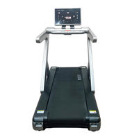 Caminadora Comercial con Luz LED Roja Frontal, Amortiguación de Impactos, Equipo de Fitness Silencioso para Gimnasio o Estudio