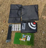 Filet d'entraînement de frappe de golf portable avec entraînement de golf cible Filets d'aide à la frappe Intérieur Extérieur Golf Chipping NetDriving Range
