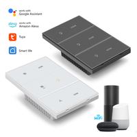Interrupteur intelligent sans condensateur US Zigbee 3.0 avec protection contre la foudre, compatible Google Assistant pour le contrôle des scènes de rideaux lumineux