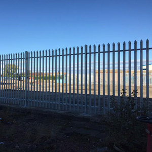 Valla de Acero Galvanizado Tipo Palisada, Valla y Puerta de Hierro Angulado Tipo Palisada, Valla de Palisada de <span class=keywords><strong>Segunda</strong></span> <span class=keywords><strong>Mano</strong></span> en Venta - Product Image 6