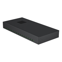 Hub USB C Industrial de 16 Puertos, Divisor de Carga de 600W, Máquina de Carga Rápida de 30W para Pruebas de Teléfonos y Laptops